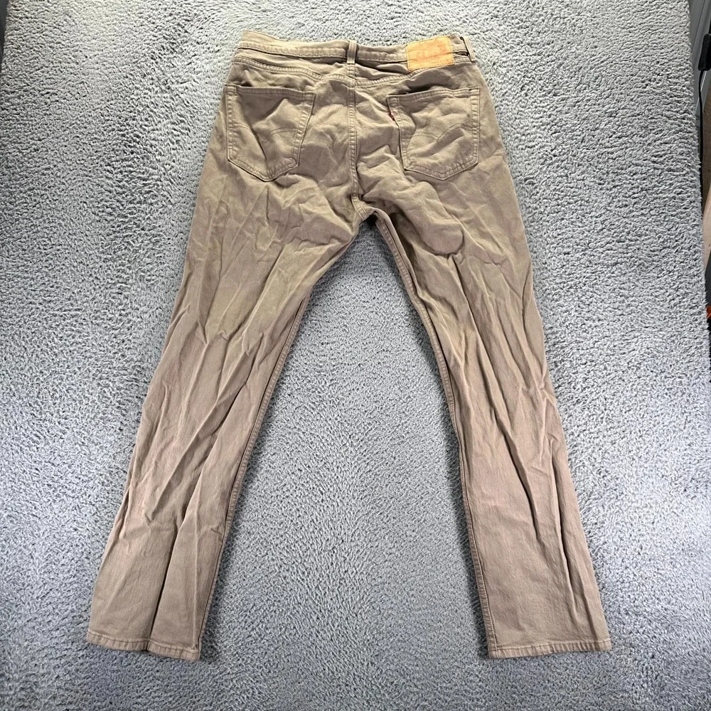 Levi's 565 Jeans‎ Men 34x32 Brown Cotton Denim Straight Stretch Workwear Casual